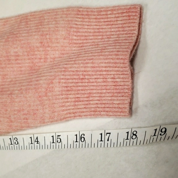 JOHNNY WAS CALME 100% Cashmere Sweater Ribbed Light Pink NWT Size L - Picture 11 of 13